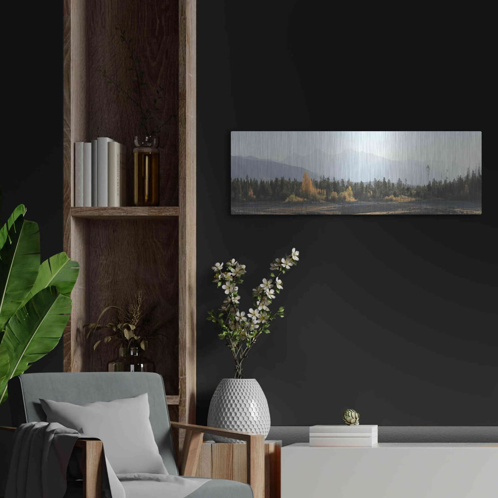 'Dillon Dam Sunrise' by Lori Deiter – Metal Wall Art, 36x12 room view