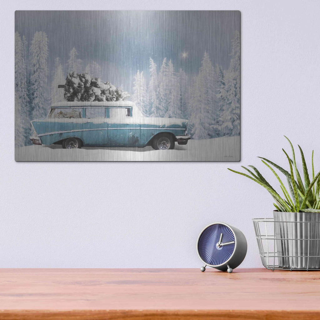 'Christmas Blues' by Lori Deiter – Metal Wall Art, 16x12 room view