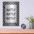 'Hustle' by Lettered & Lined – Metal Wall Art, 12x16 room view
