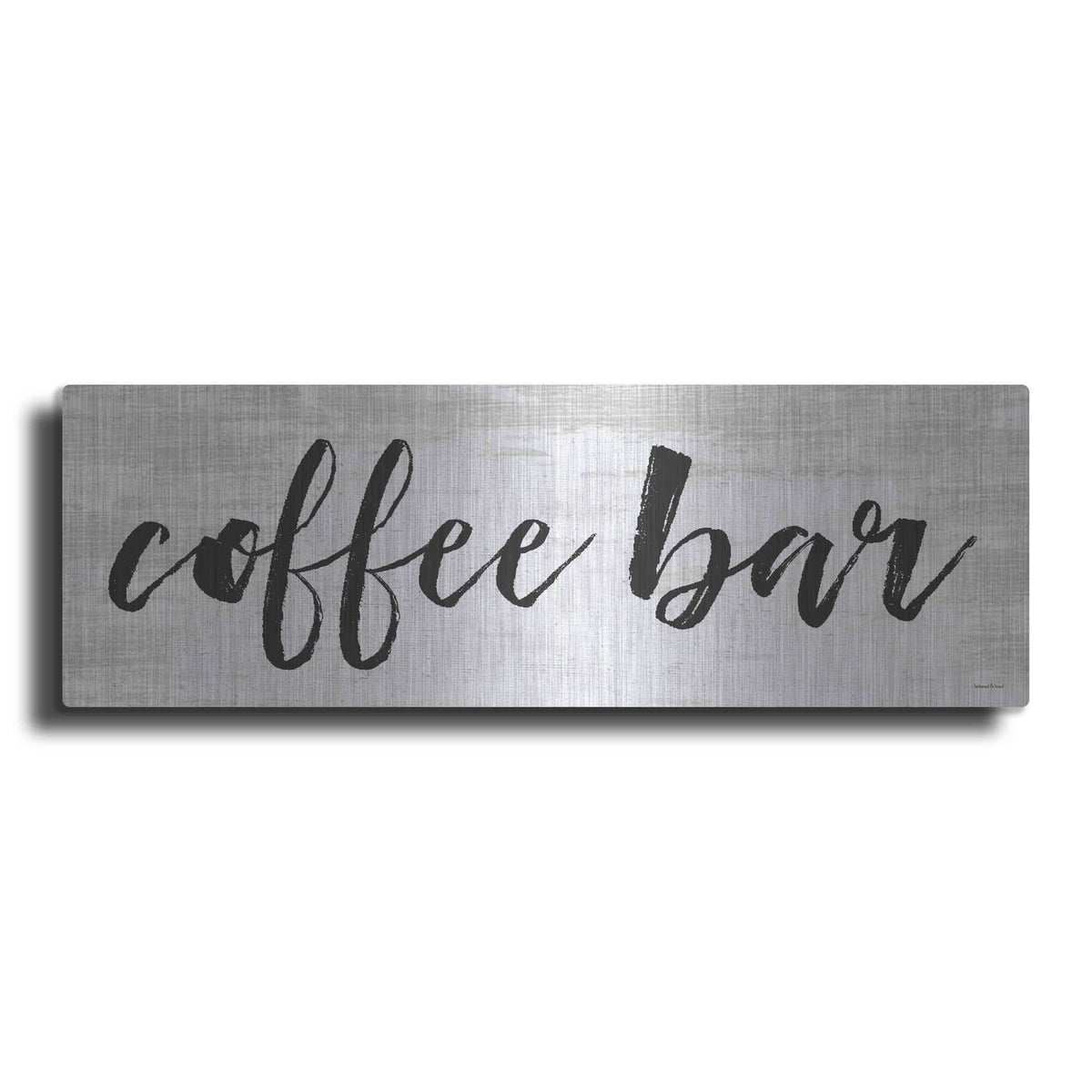 'Coffee Bar on White' by Lettered & Lined – Metal Wall Art