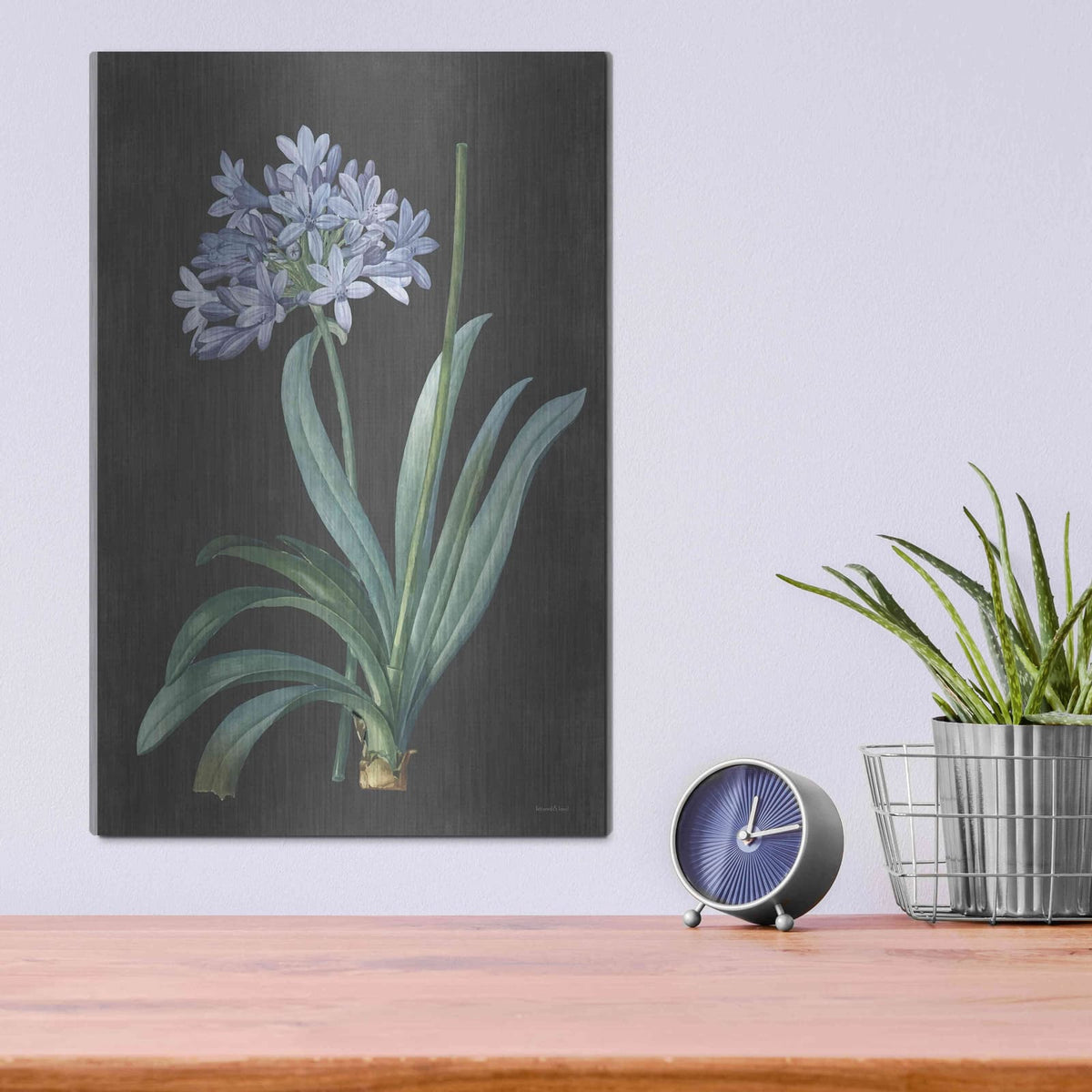 'Bulb Study' by Lettered & Lined – Metal Wall Art, 12x16 room view