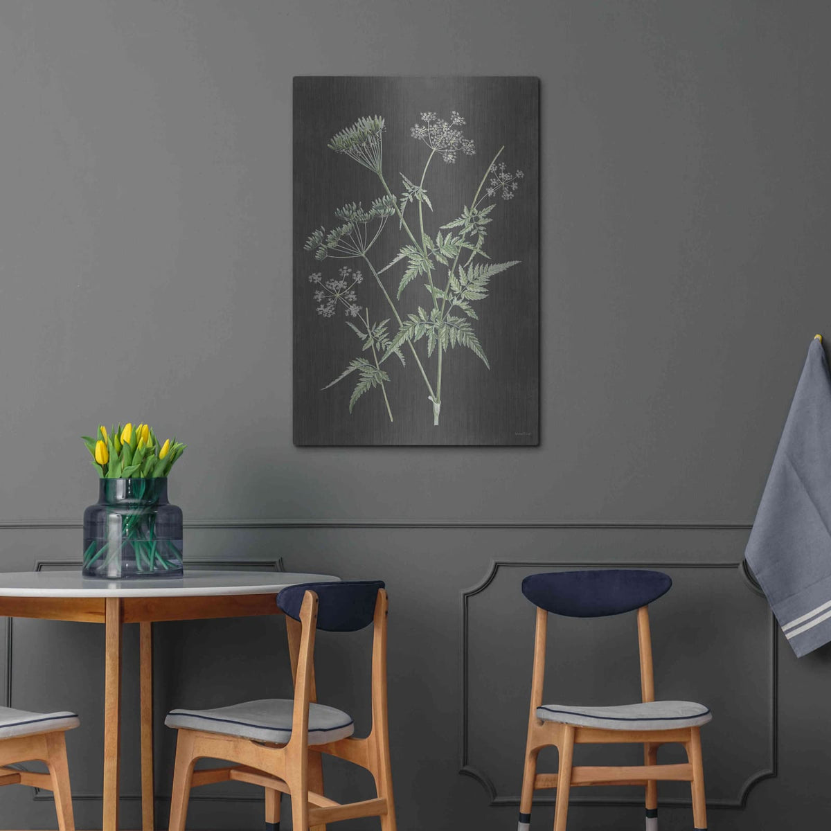 'Chives' by Lettered & Lined – Metal Wall Art, 24x36 room view