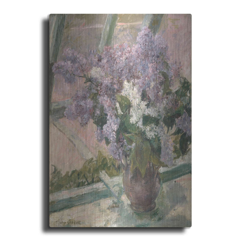 'Lilacs in the Light' by Lettered & Lined – Metal Wall Art