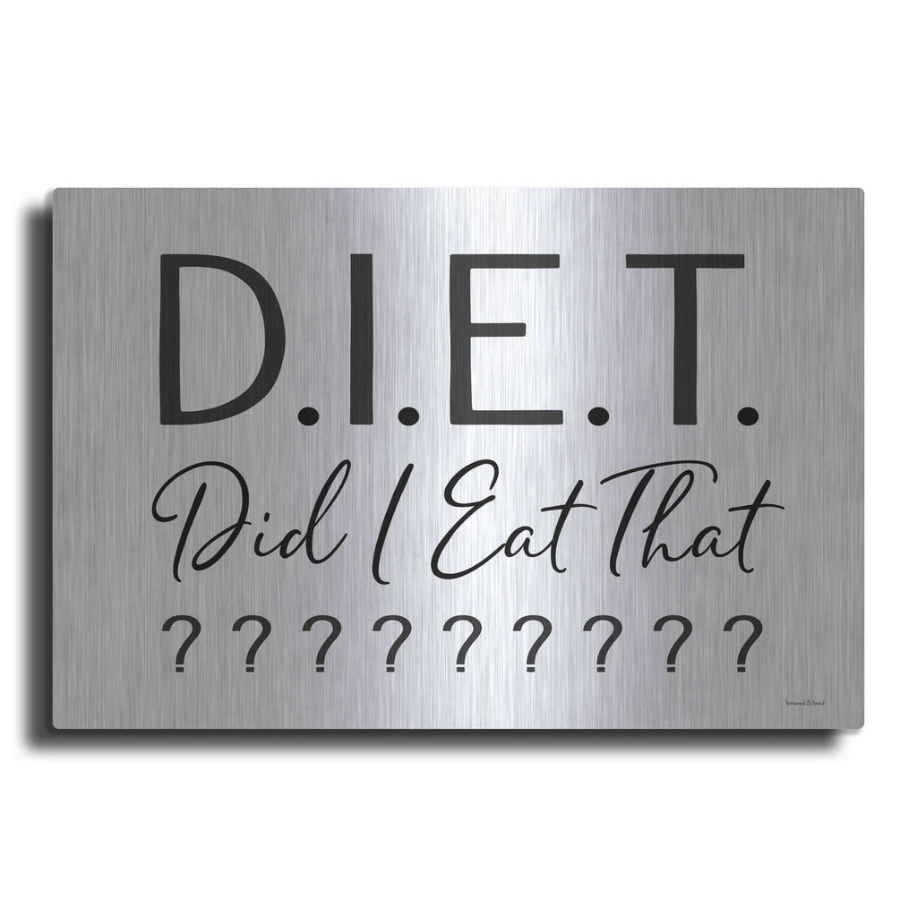 'Did I Eat That?' by Lettered & Lined – Metal Wall Art