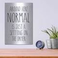 'Normal Dryer Setting' by Lettered & Lined – Metal Wall Art, 12x16 room view