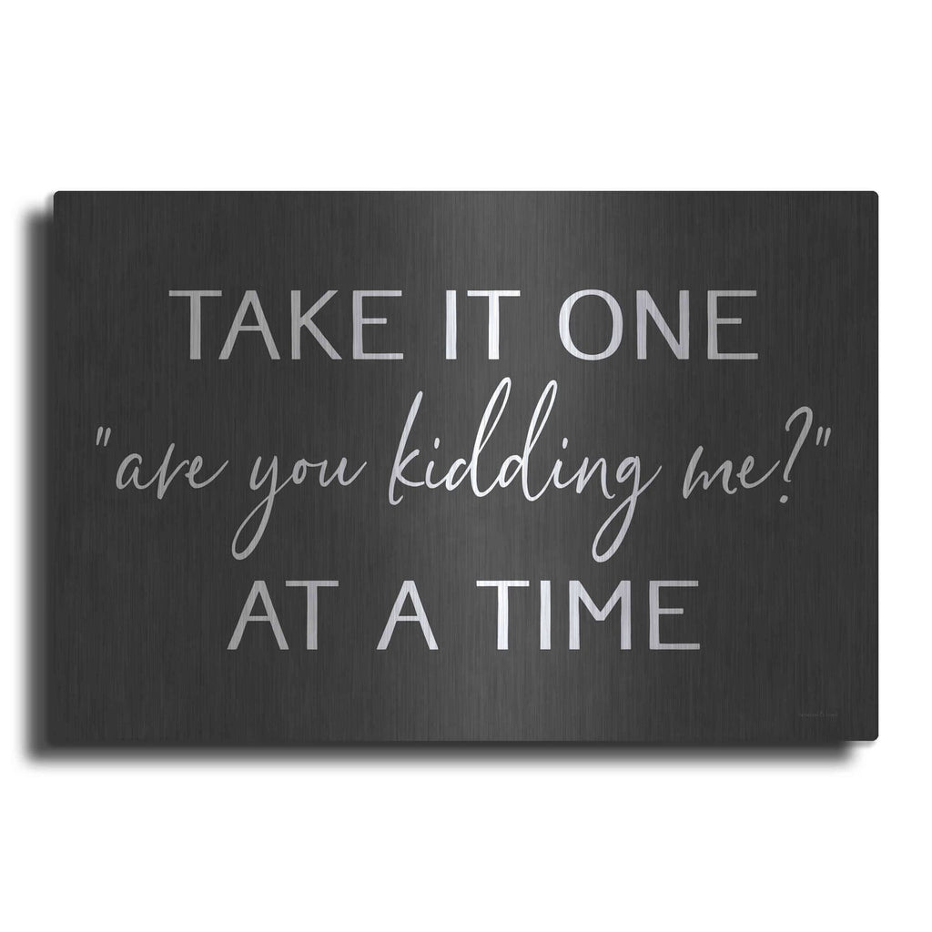 'Are You Kidding Me?' by Lettered & Lined – Metal Wall Art