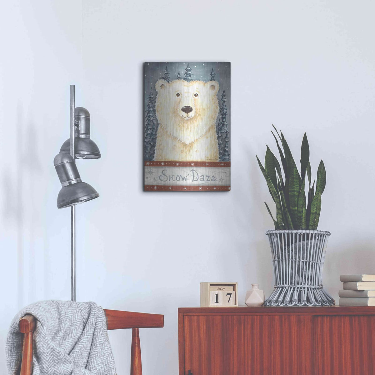 'Snow Daze' by Mary Ann June – Metal Wall Art, 16x24 room view