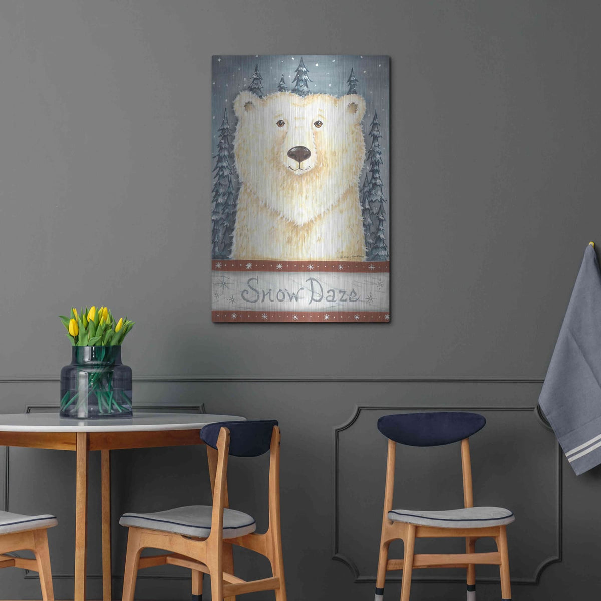 'Snow Daze' by Mary Ann June – Metal Wall Art, 24x36 room view