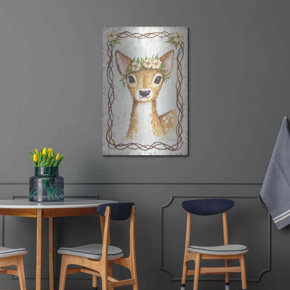 'Deer' by Mary Ann June – Metal Wall Art, 24x36 room view