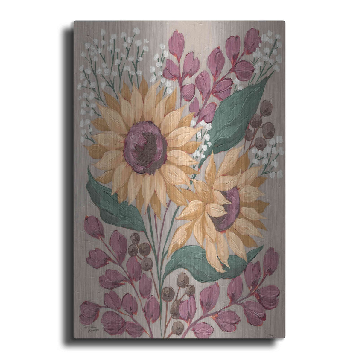 'Sunny Faces' by Michele Norman – Metal Wall Art