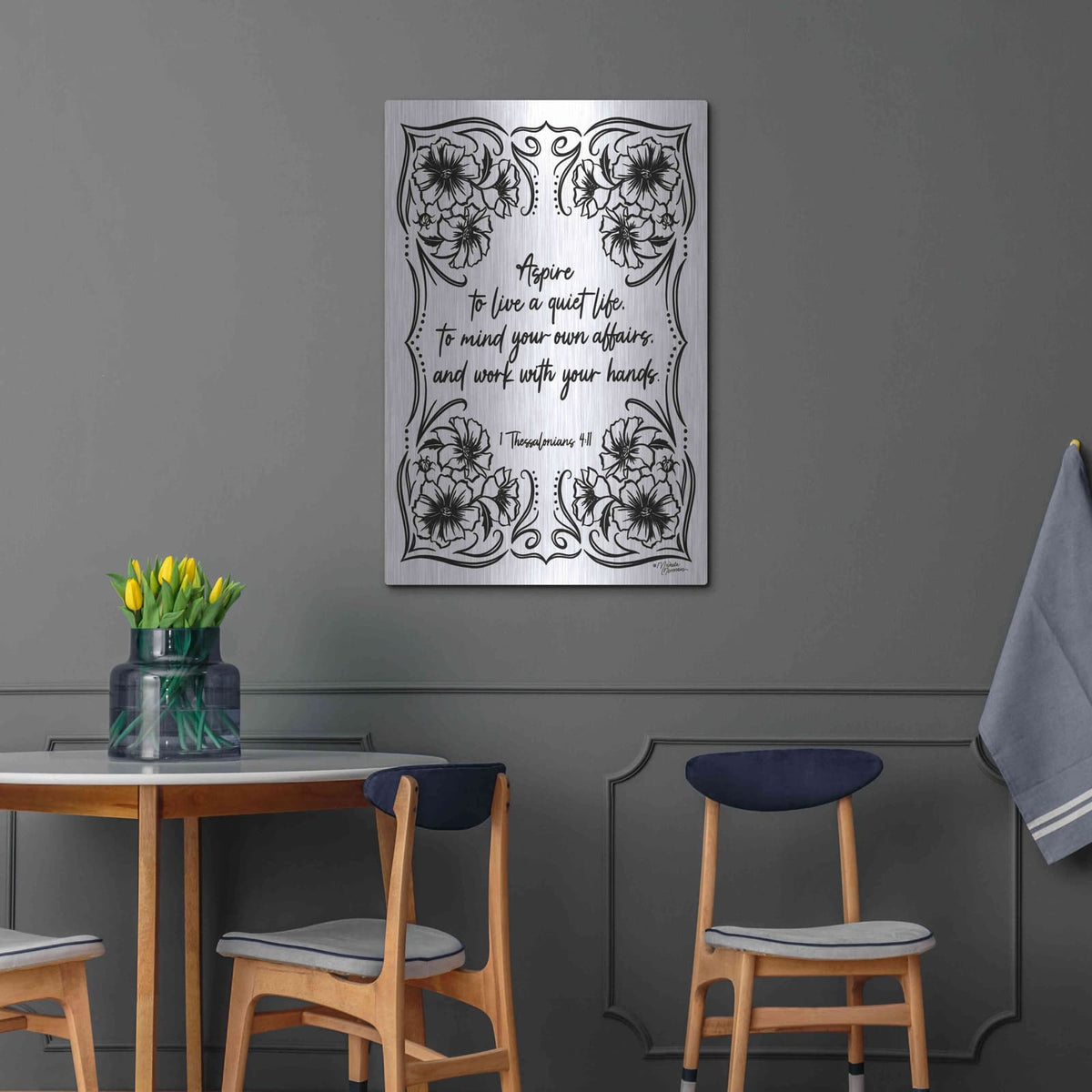 'A Quiet Life' by Michele Norman – Metal Wall Art, 24x36 room view