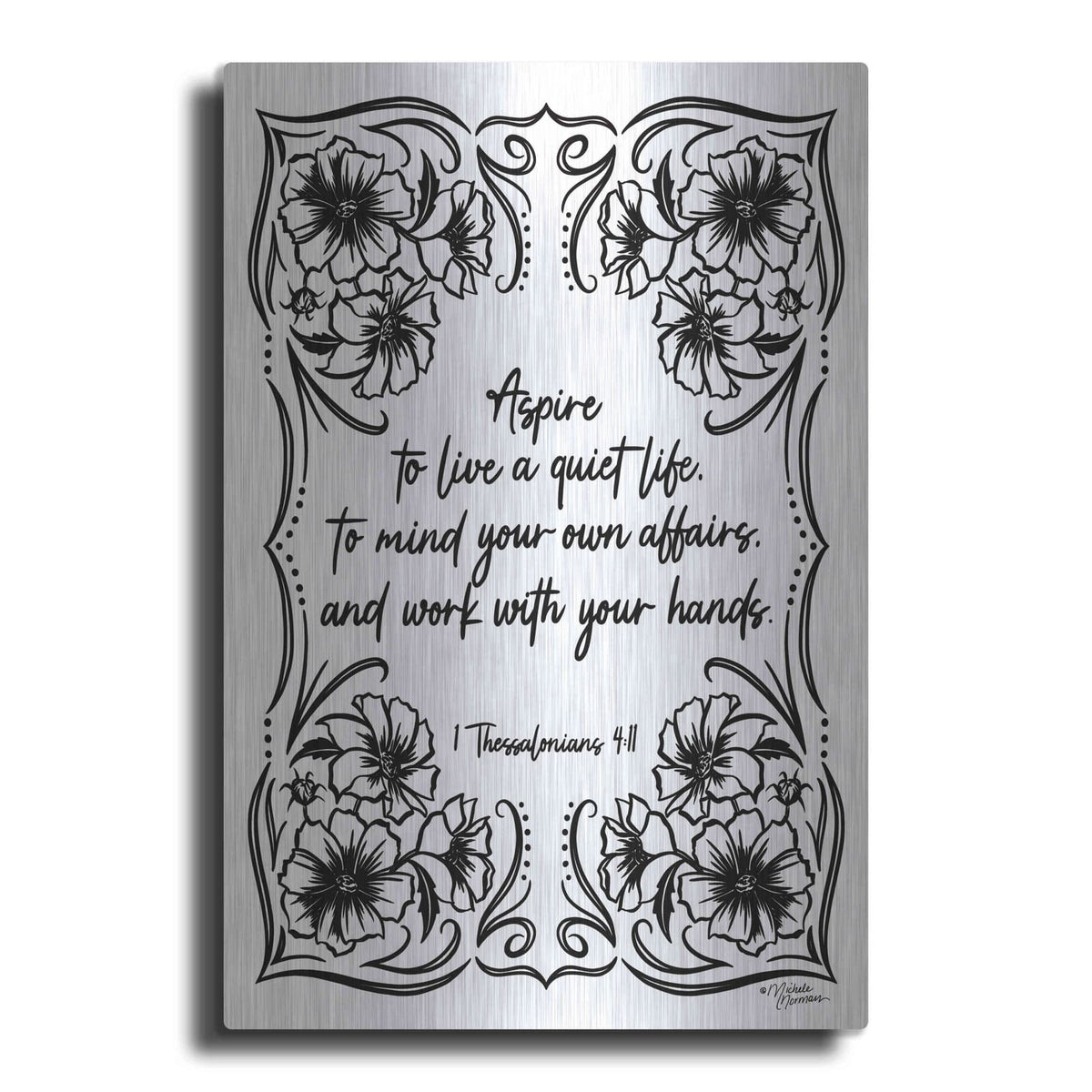 'A Quiet Life' by Michele Norman – Metal Wall Art