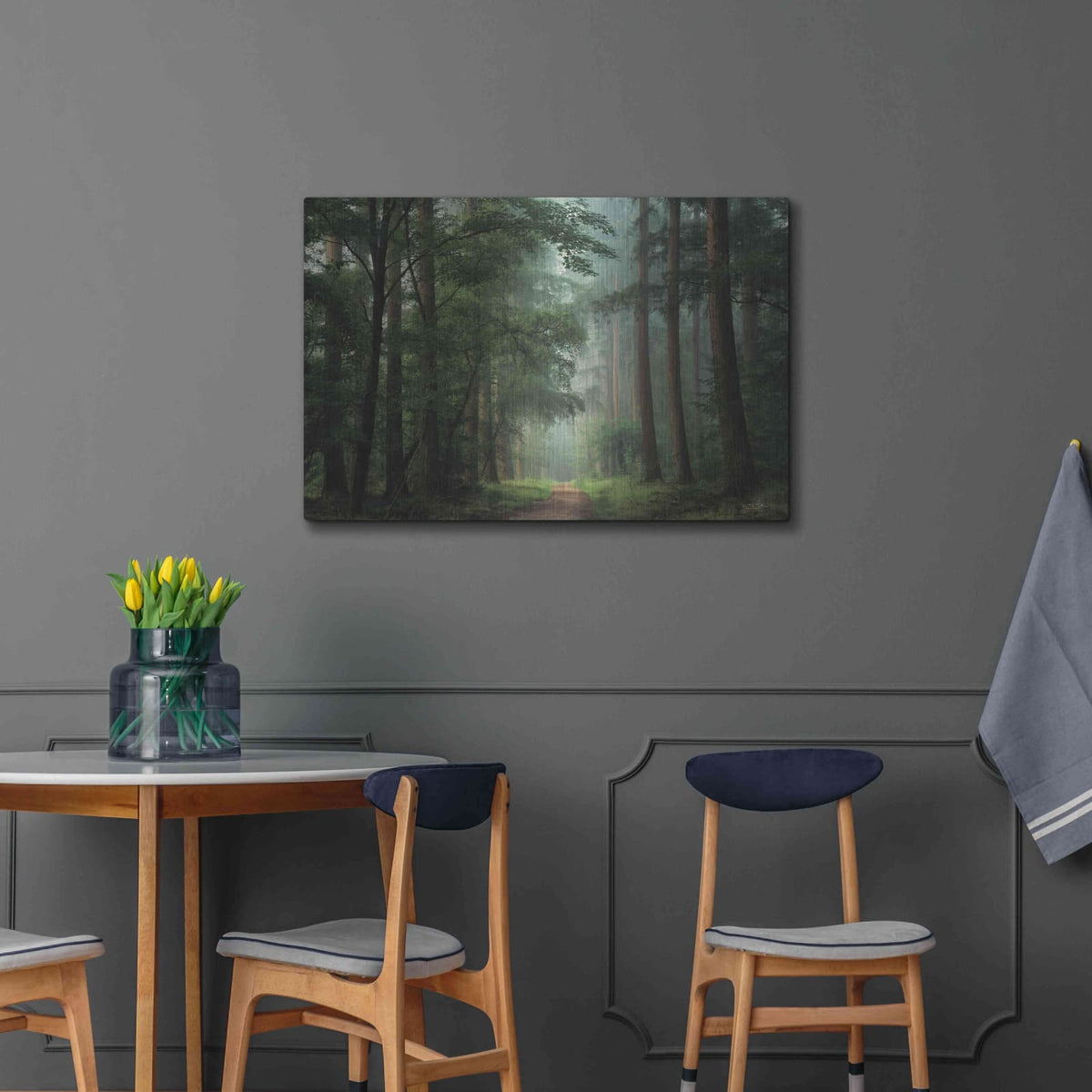 'Moody Green' by Martin Podt – Metal Wall Art, 36x24 room view