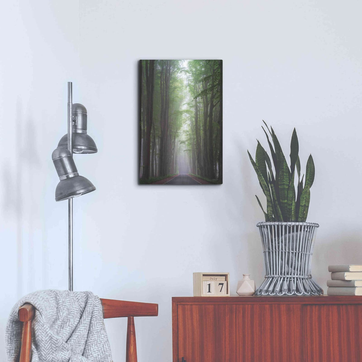 'Foggy Road' by Martin Podt – Metal Wall Art, 16x24 room view
