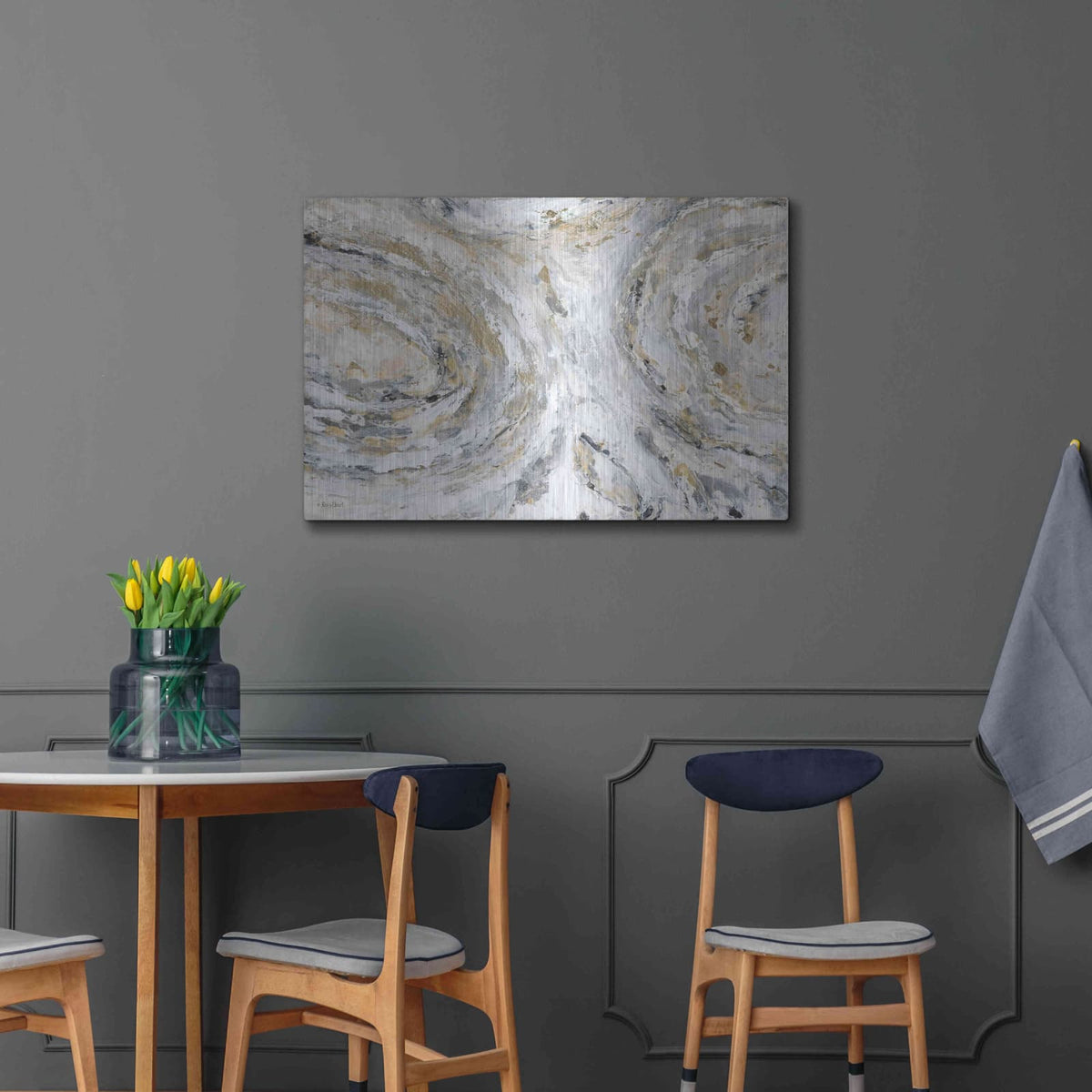'Around & Around' by Roey Ebert – Metal Wall Art, 36x24 room view
