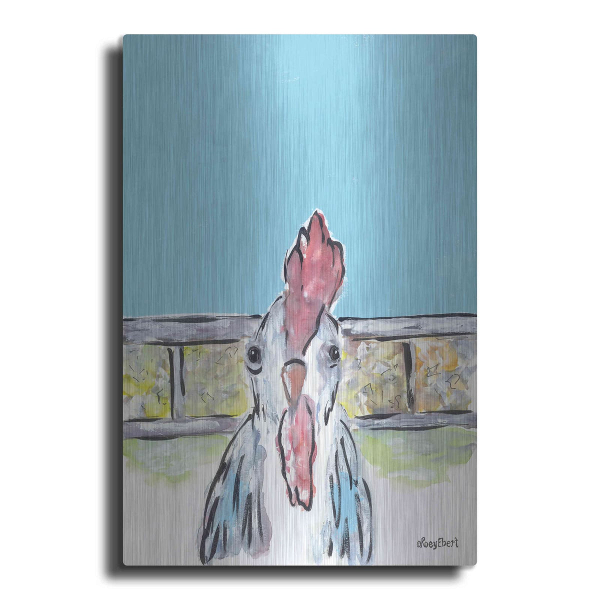 'Cluck Cluck' by Roey Ebert – Metal Wall Art