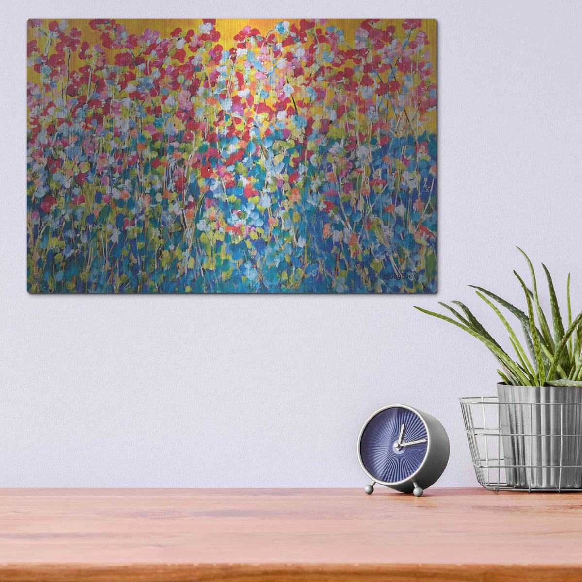 'Happiness' by Roey Ebert – Metal Wall Art, 16x12 room view