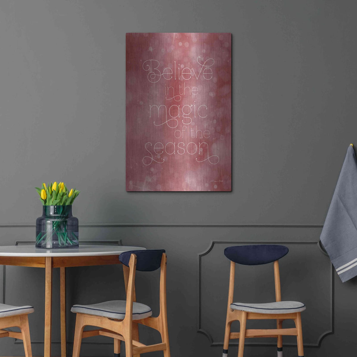 'Believe in the Magic' by Susan Ball – Metal Wall Art, 24x36 room view