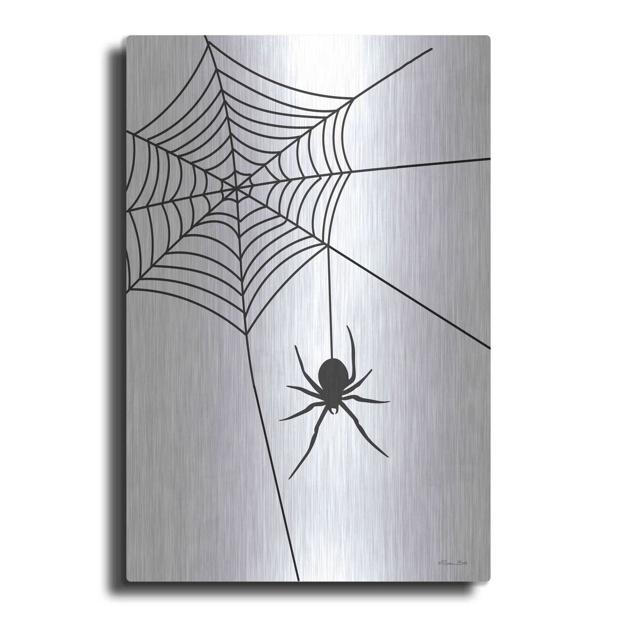 'Creepy Spider' by Susan Ball – Metal Wall Art