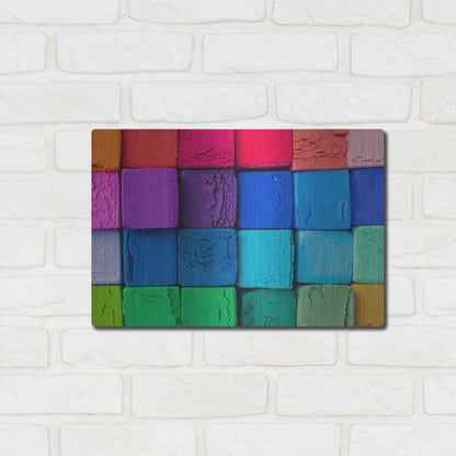 Luxe Metal Art 'Art Blocks' by Epic Portfolio, Metal Wall Art,16x12