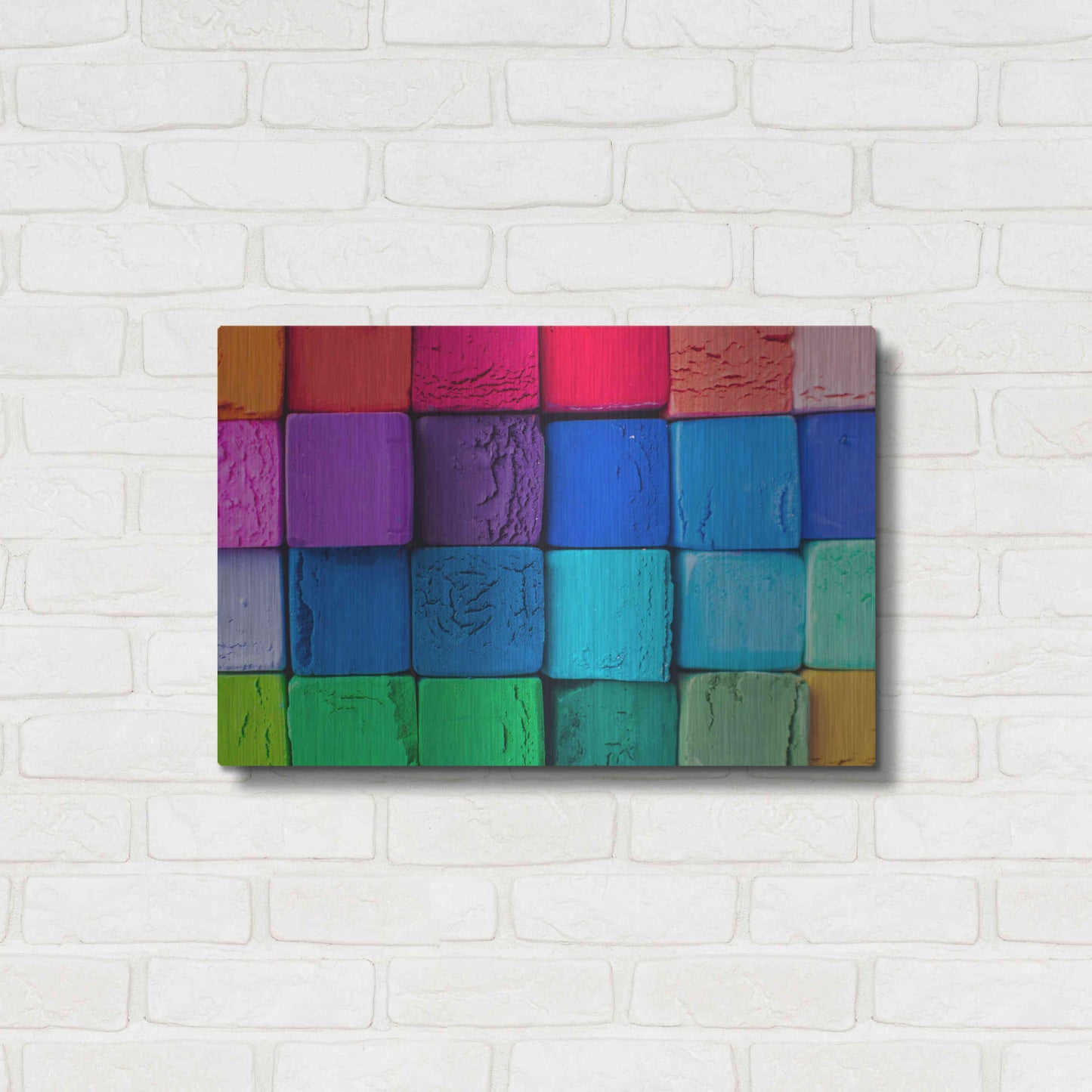 Luxe Metal Art 'Art Blocks' by Epic Portfolio, Metal Wall Art,24x16