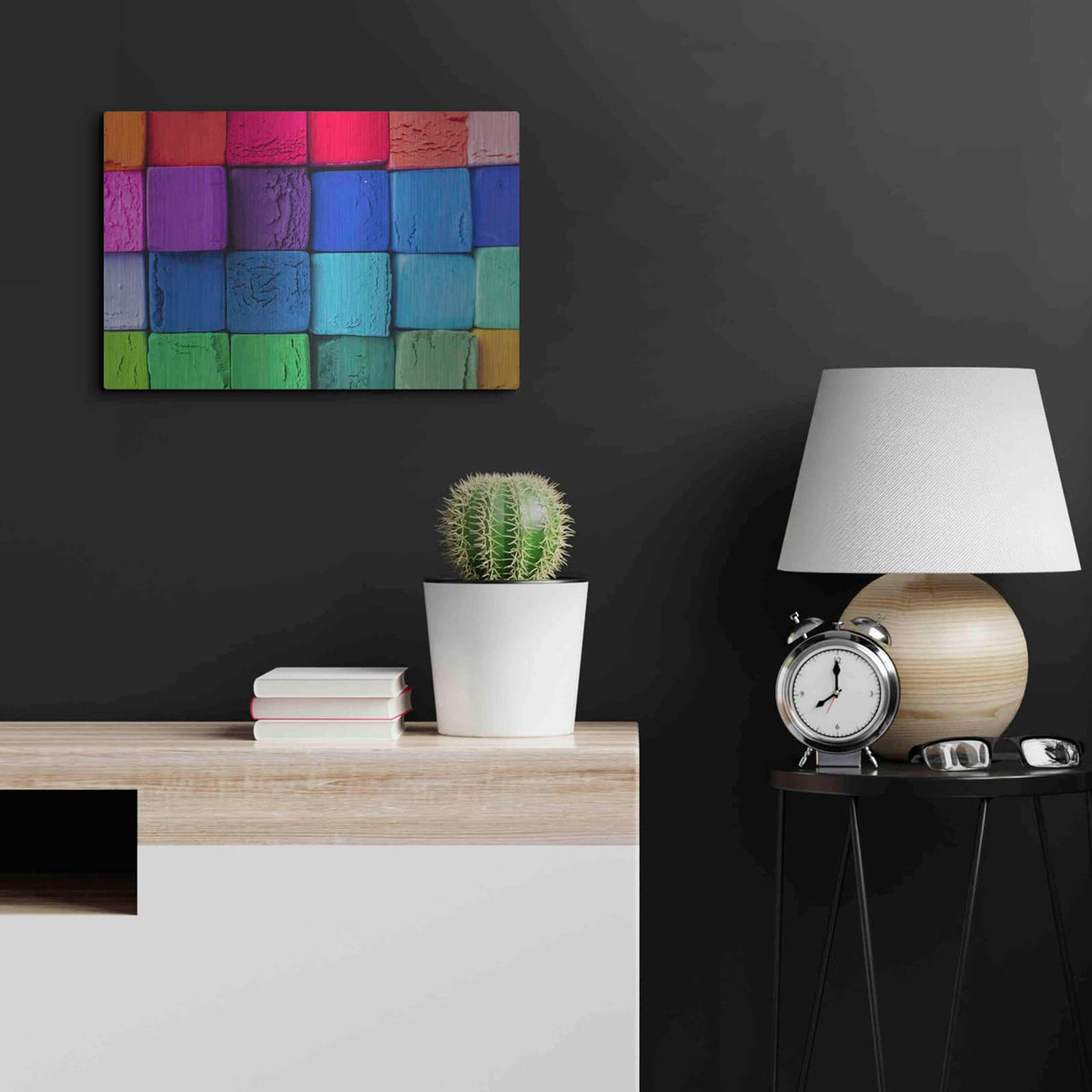 'Art Blocks' by Luxe Metal Portfolio – Metal Wall Art, 24x16 room view