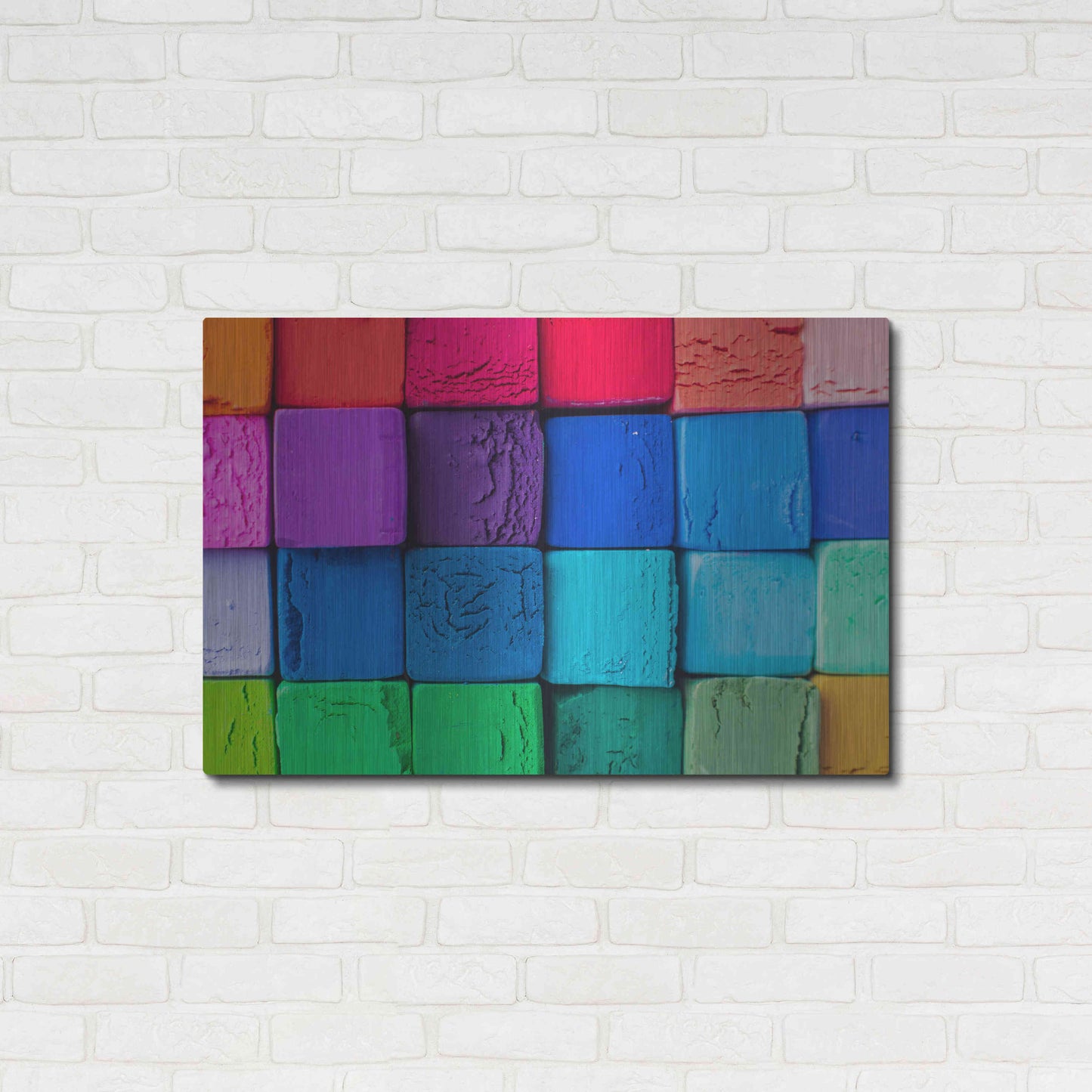 Luxe Metal Art 'Art Blocks' by Epic Portfolio, Metal Wall Art,36x24