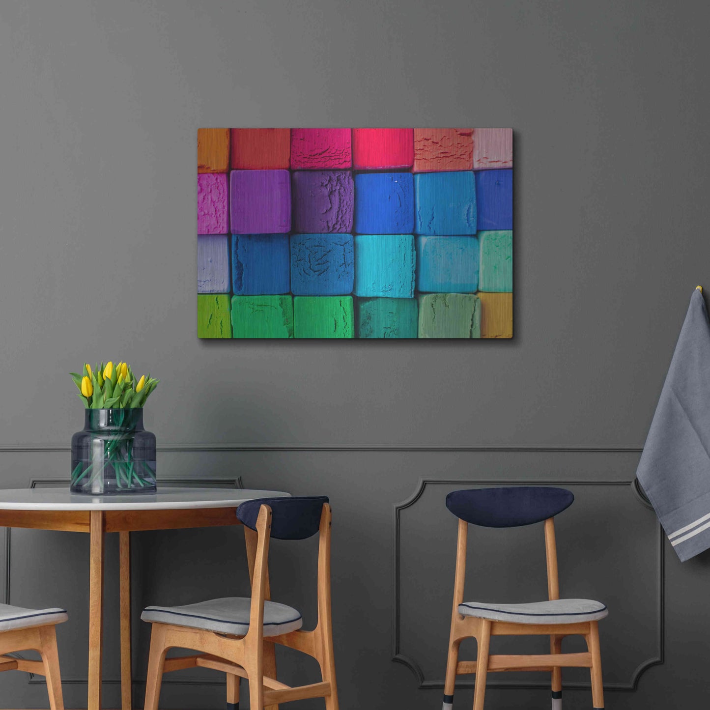 Luxe Metal Art 'Art Blocks' by Epic Portfolio, Metal Wall Art,36x24