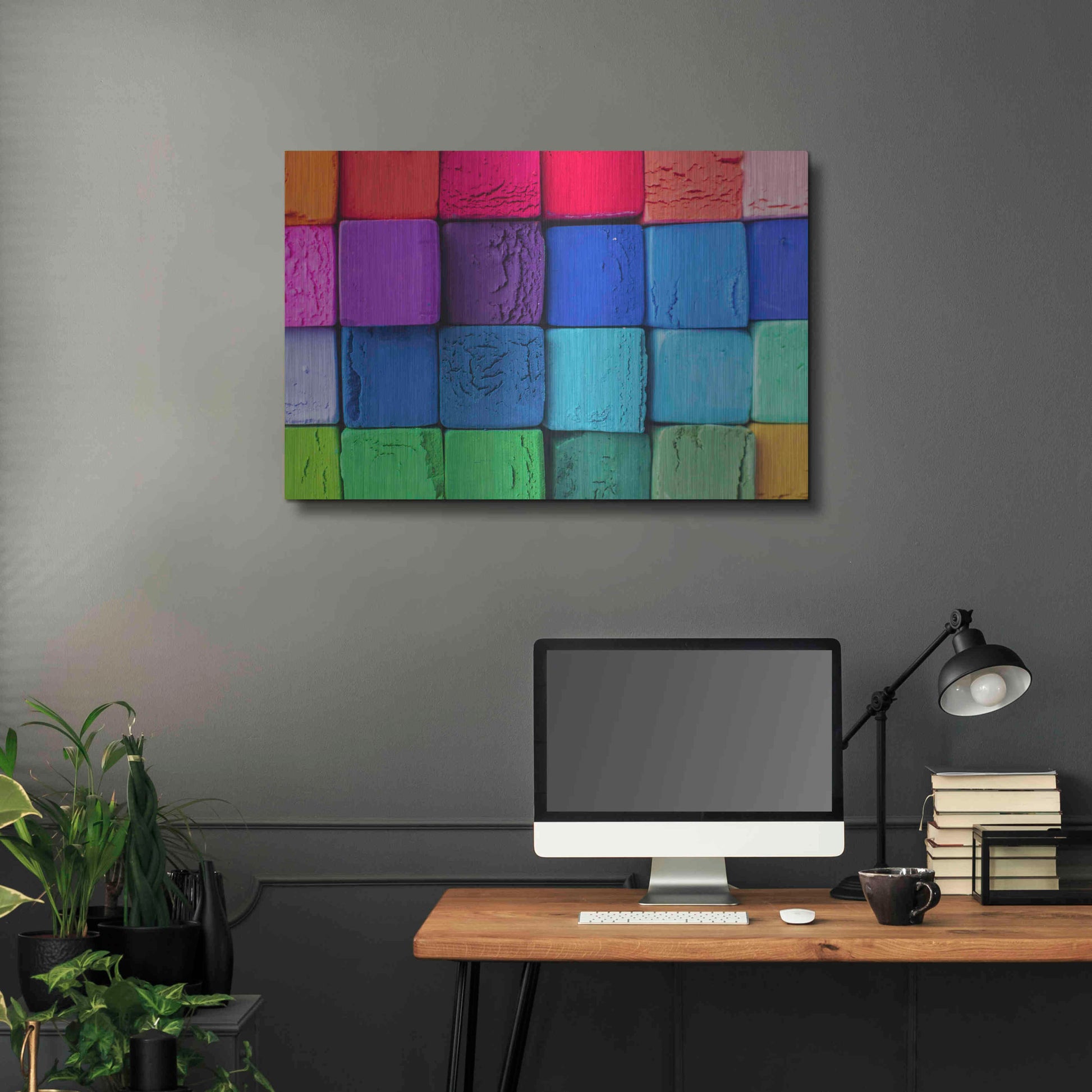 Luxe Metal Art 'Art Blocks' by Epic Portfolio, Metal Wall Art,36x24