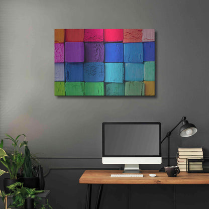 Luxe Metal Art 'Art Blocks' by Epic Portfolio, Metal Wall Art,36x24