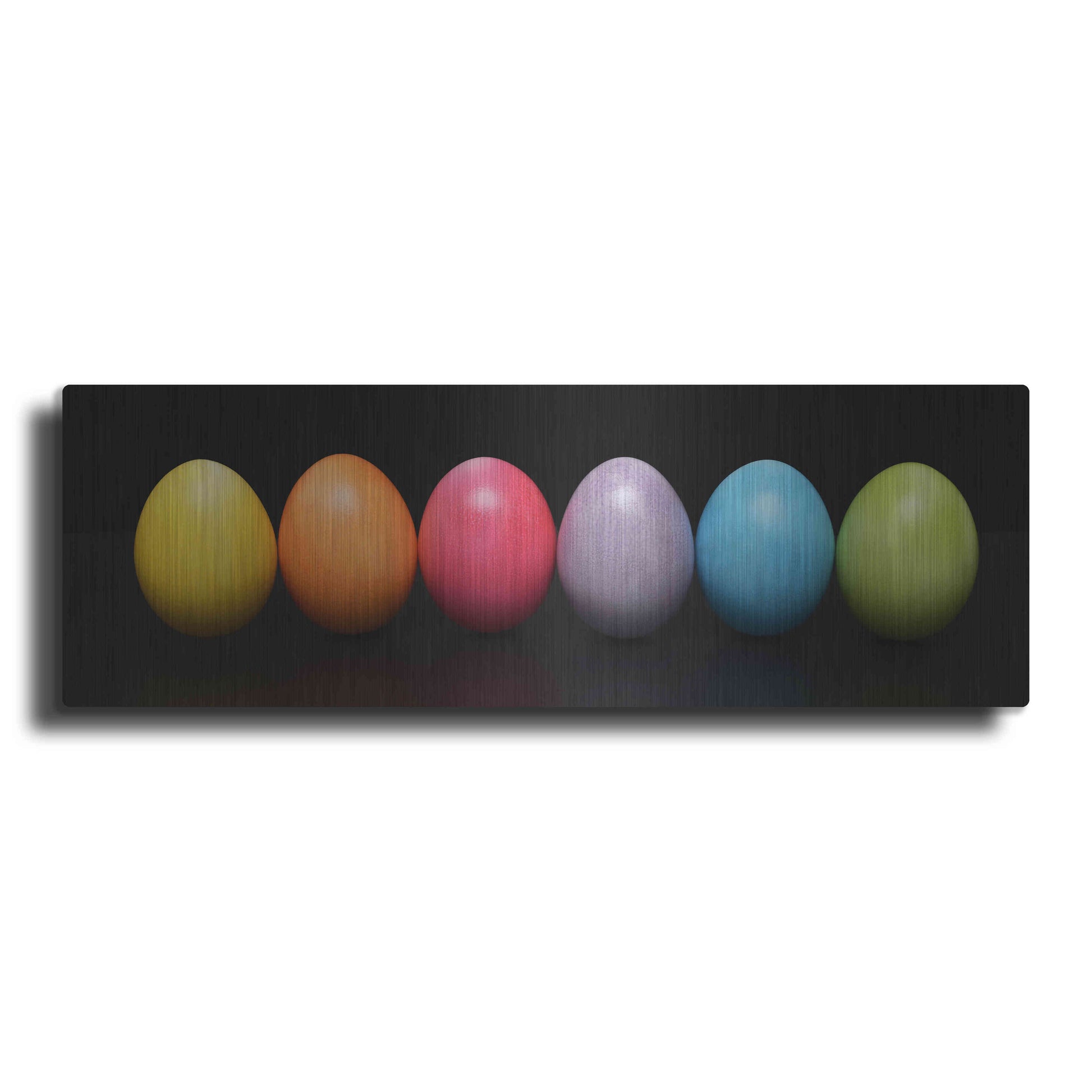 Luxe Metal Art 'Colorful Easter' by Epic Portfolio, Metal Wall Art