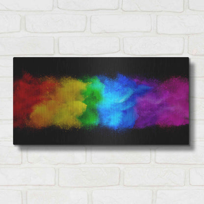 Luxe Metal Art 'Radiant Hurricane' by Epic Portfolio, Metal Wall Art,24x12