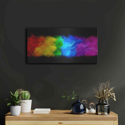 Luxe Metal Art 'Radiant Hurricane' by Epic Portfolio, Metal Wall Art,24x12
