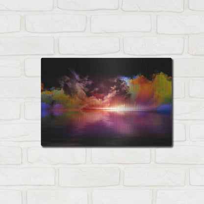 Luxe Metal Art 'Storm Surge' by Epic Portfolio, Metal Wall Art,16x12