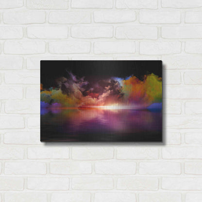 Luxe Metal Art 'Storm Surge' by Epic Portfolio, Metal Wall Art,24x16