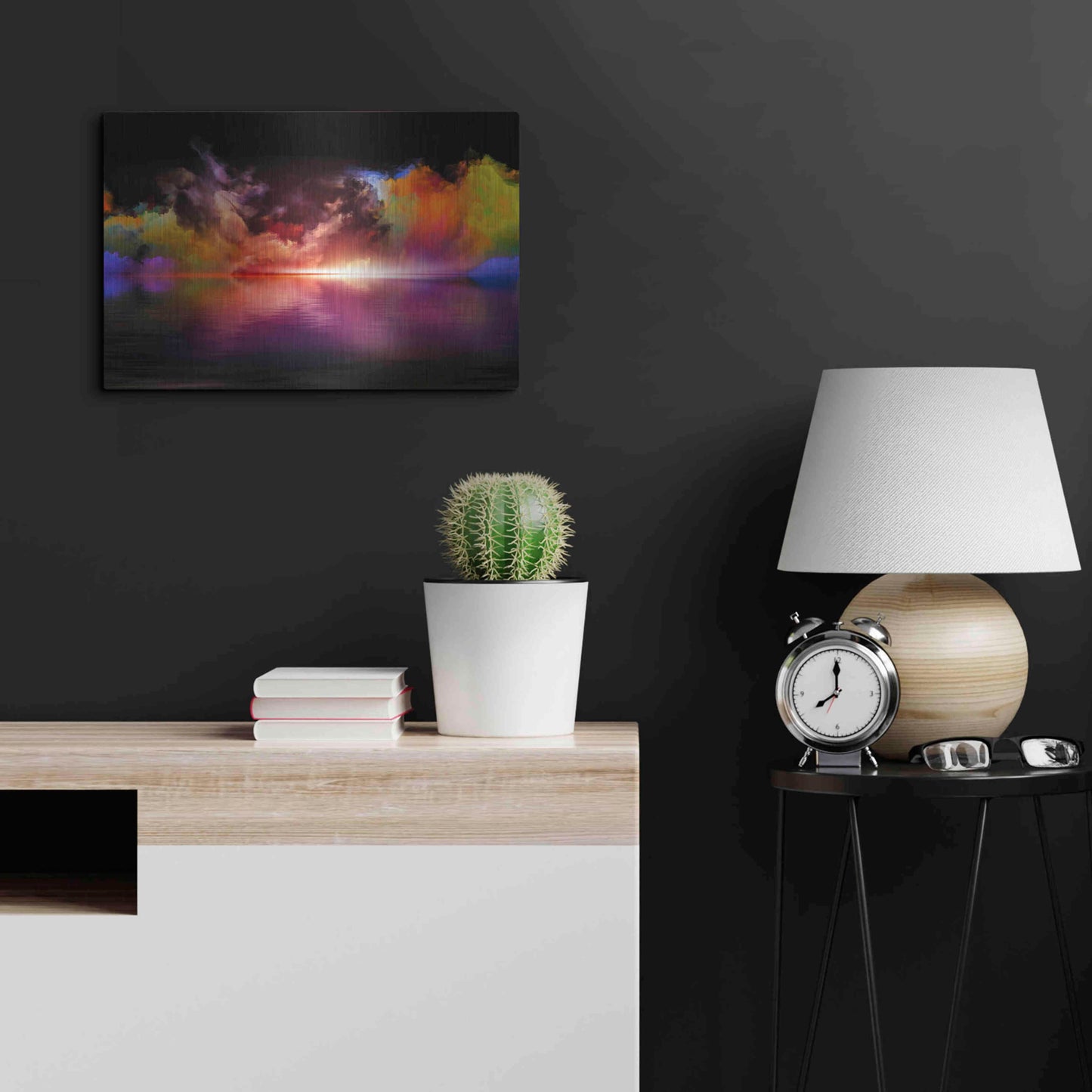 Luxe Metal Art 'Storm Surge' by Epic Portfolio, Metal Wall Art,24x16