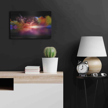 Luxe Metal Art 'Storm Surge' by Epic Portfolio, Metal Wall Art,24x16