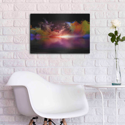 Luxe Metal Art 'Storm Surge' by Epic Portfolio, Metal Wall Art,24x16