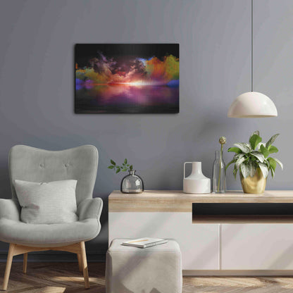 Luxe Metal Art 'Storm Surge' by Epic Portfolio, Metal Wall Art,24x16
