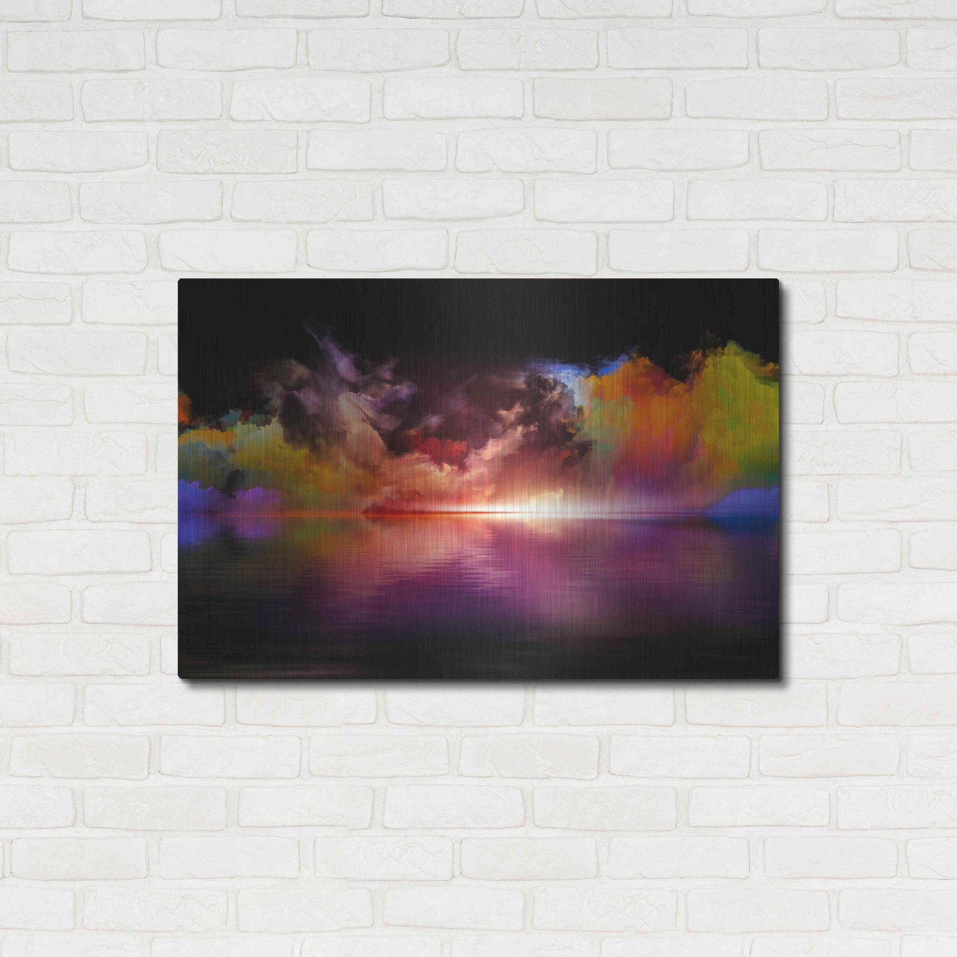 Luxe Metal Art 'Storm Surge' by Epic Portfolio, Metal Wall Art,36x24