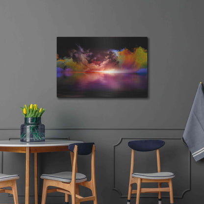 Luxe Metal Art 'Storm Surge' by Epic Portfolio, Metal Wall Art,36x24