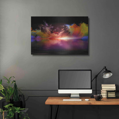 Luxe Metal Art 'Storm Surge' by Epic Portfolio, Metal Wall Art,36x24
