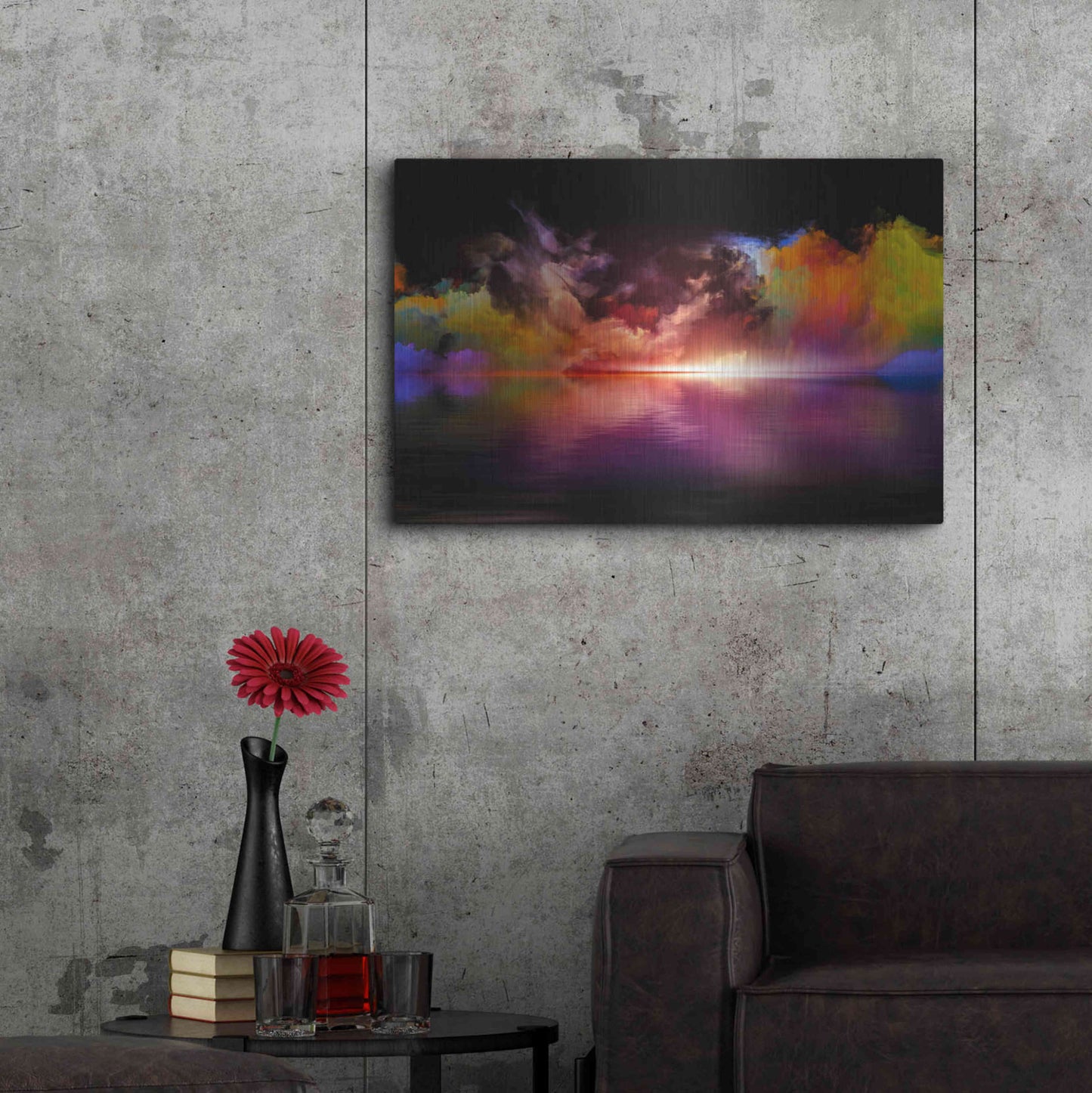 Luxe Metal Art 'Storm Surge' by Epic Portfolio, Metal Wall Art,36x24