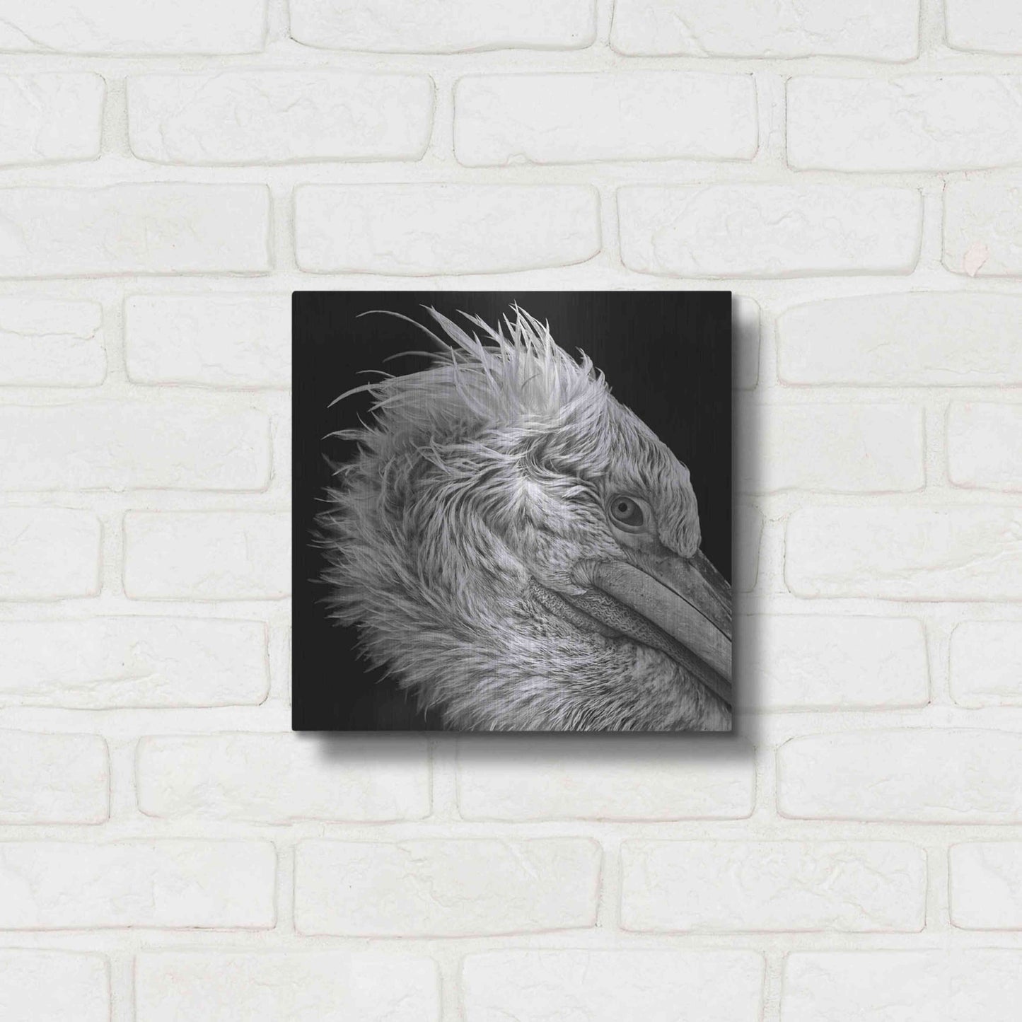 Luxe Metal Art 'Bad Hairday' by Epic Portfolio Metal Wall Art,12x12
