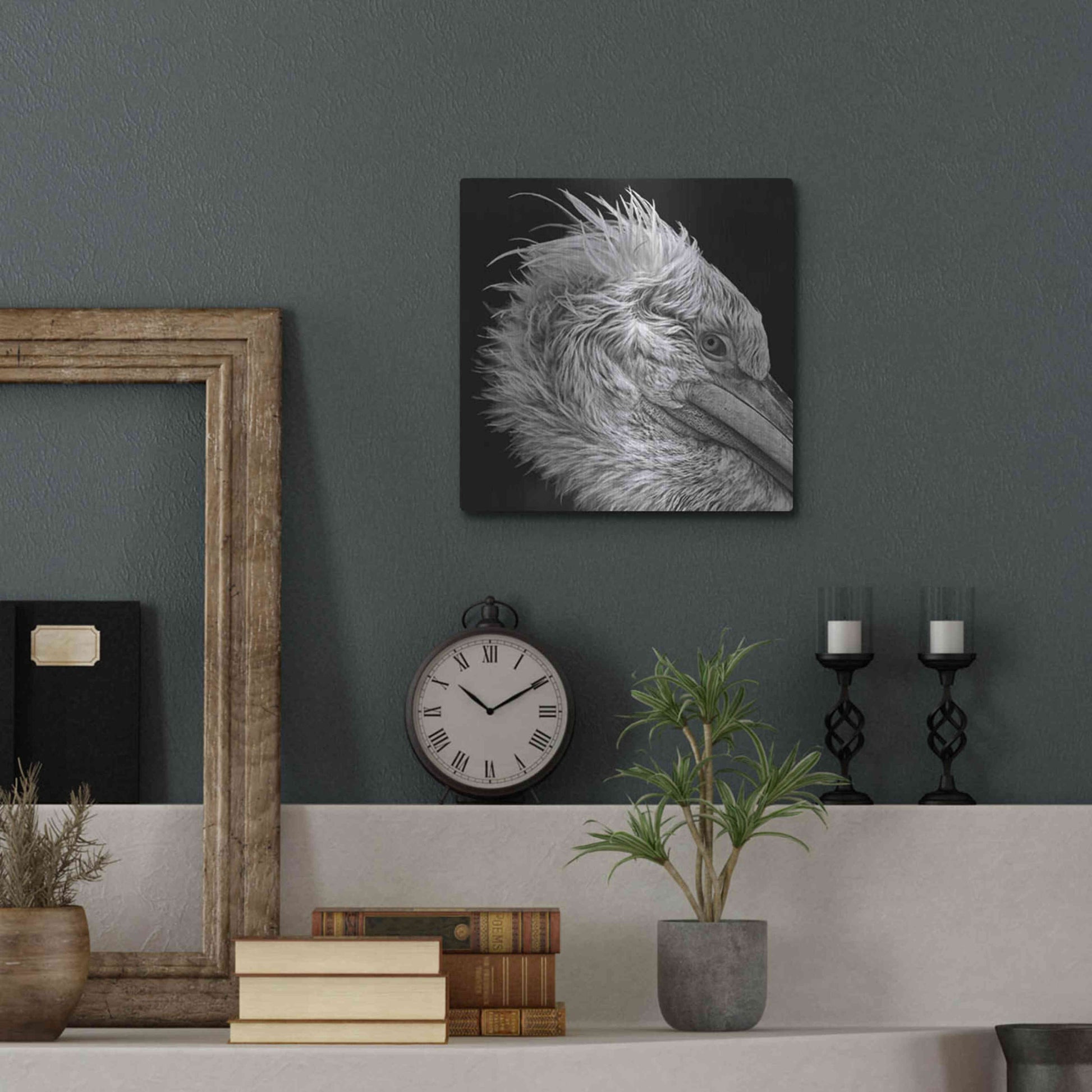 Luxe Metal Art 'Bad Hairday' by Epic Portfolio Metal Wall Art,12x12