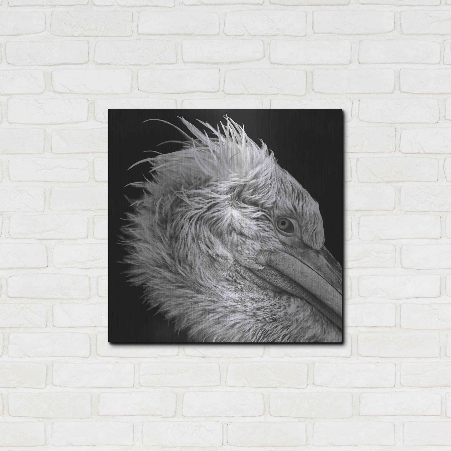 Luxe Metal Art 'Bad Hairday' by Epic Portfolio Metal Wall Art,24x24