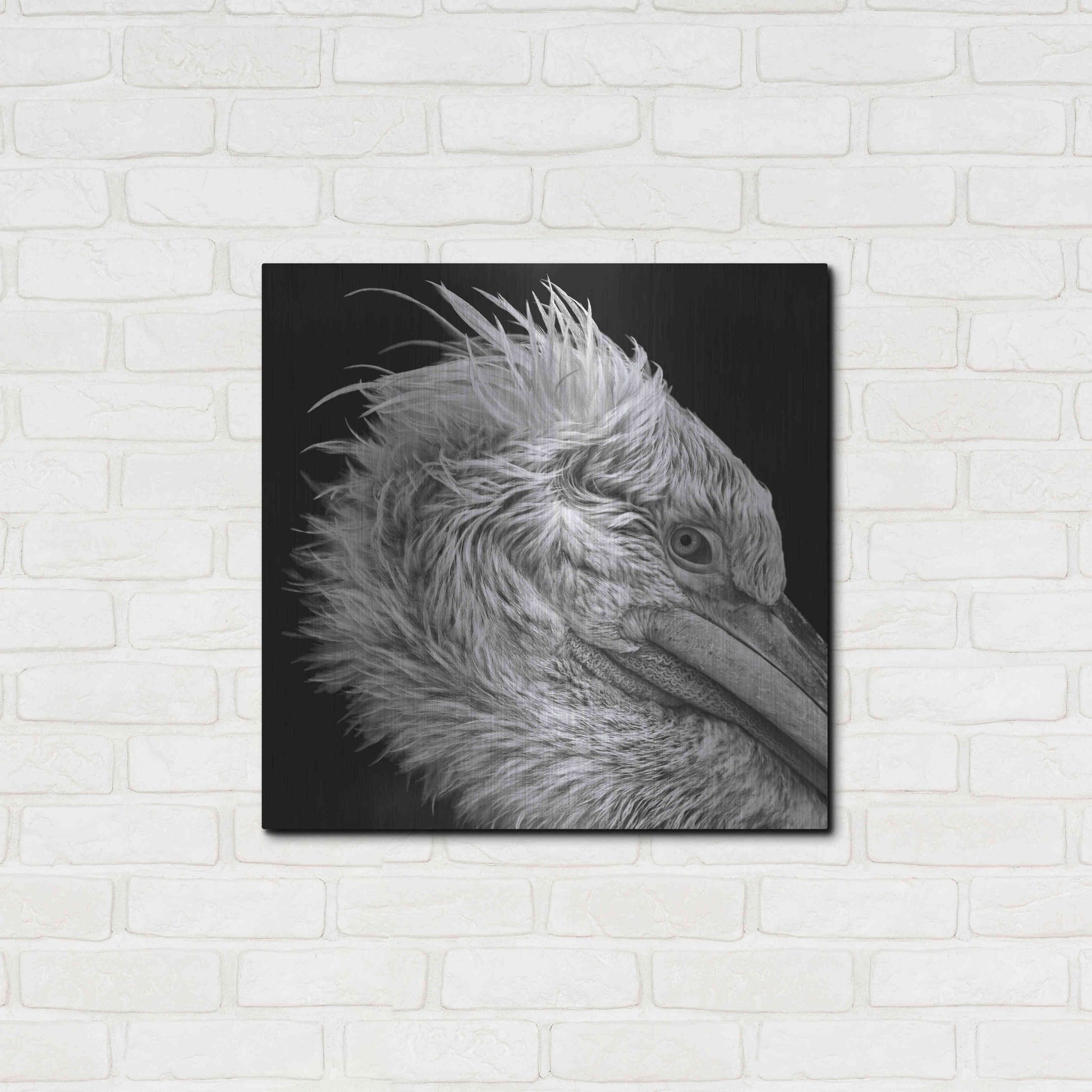 Luxe Metal Art 'Bad Hairday' by Epic Portfolio Metal Wall Art,24x24
