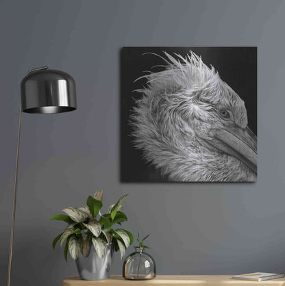 Luxe Metal Art 'Bad Hairday' by Epic Portfolio Metal Wall Art,24x24