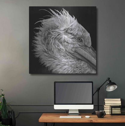 Luxe Metal Art 'Bad Hairday' by Epic Portfolio Metal Wall Art,36x36