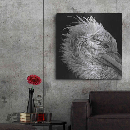 Luxe Metal Art 'Bad Hairday' by Epic Portfolio Metal Wall Art,36x36